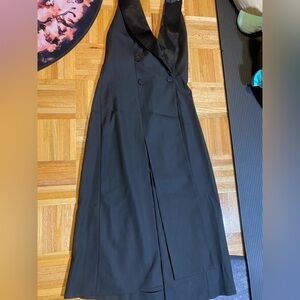 Zara suit kind black dress with no back size XS
